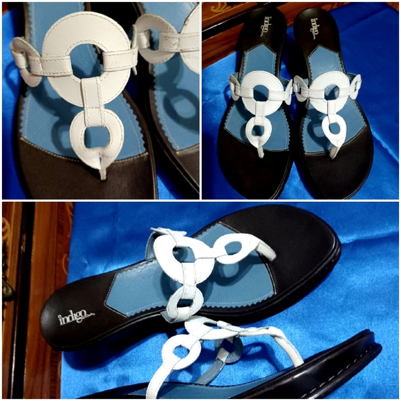 Clarks ( Indigo) Shoes - Clark’s ( Indigo) Nautical Thong Sandals SIZE 12 EUC